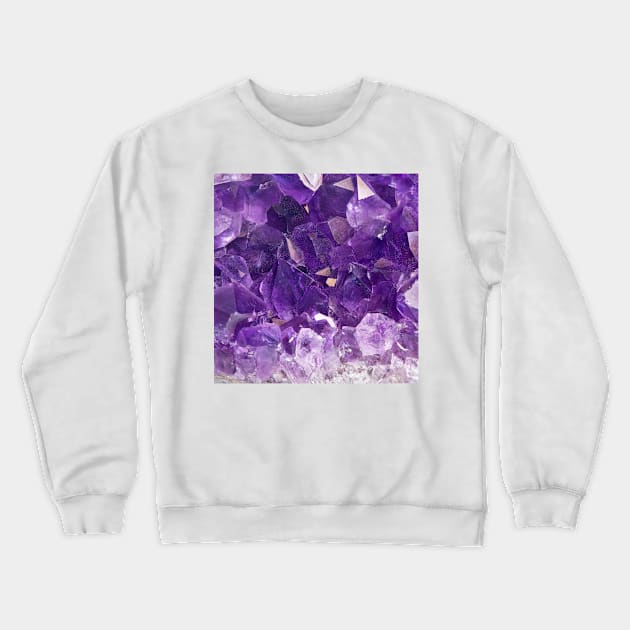 Purple Amethyst Crystal Crewneck Sweatshirt by NewburyBoutique